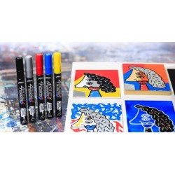 SET 5 Basic COLOR 4ARTIST MARKER 4 MM OIL-BASED PAINT MARKER 